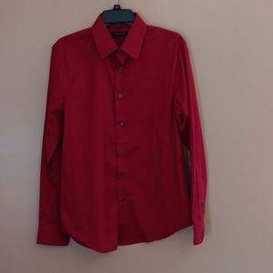 Mens red dress shirt